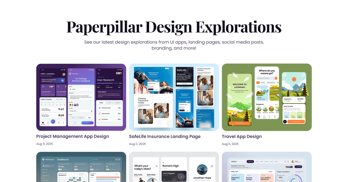Explorations - Paperpillar